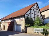 Außenansicht Scheune und Garage.jpg - Platz für Hobby und Wohnen! Großes Wohnhaus mit Laden, Scheune, Garage und Garten!