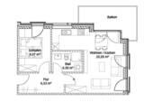 Grundriss - 2 Zimmer Etagenwohnung zur Miete in Dresden