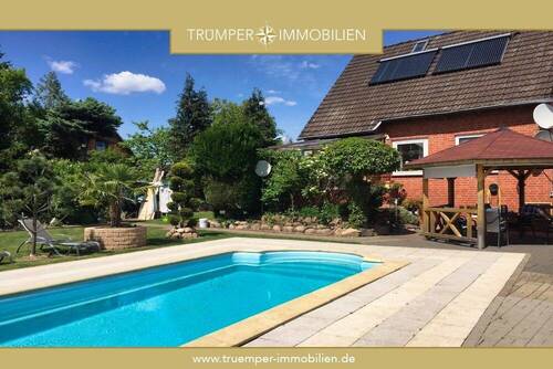 Truemper-Immobilien-Reppenstedt Haus mit Pool00001 - Wohnen mit Urlaubsflair: Haus mit Pool und großem Garten in Reppenstedt