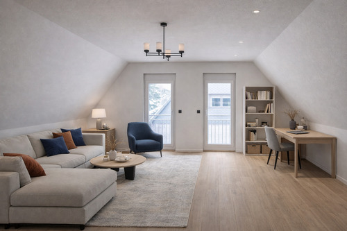 KI Design Dachbodenzimmer - 