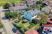 Luftbild Süd-Westansicht - 1 Zimmer Mehrfamilienhaus, Wohnhaus zum Kaufen in Steinhöring