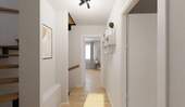 Heller und freundlicher Flur im Obergeschoss - 