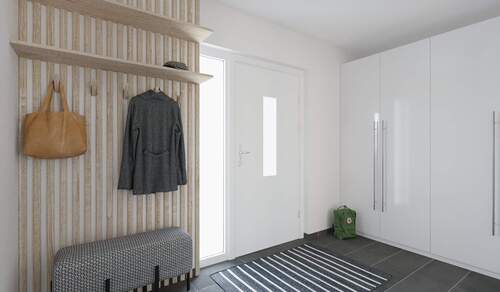 Im Eingangsbereich empfangen Sie Ihre Gäste - 3 Zimmer Einfamilienhaus in Biesenthal