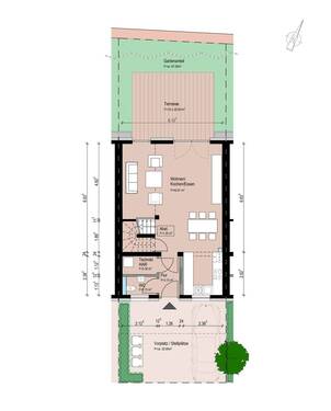 Erdgeschoss - Reihenmittelhaus mit 220,00 m² in Landstuhl zum Kaufen