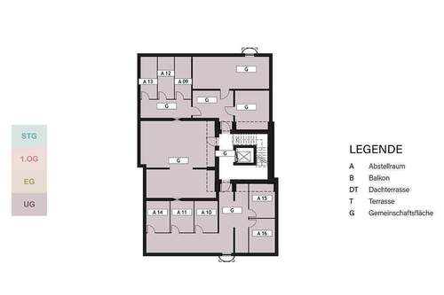 Geschossübersicht UG - 