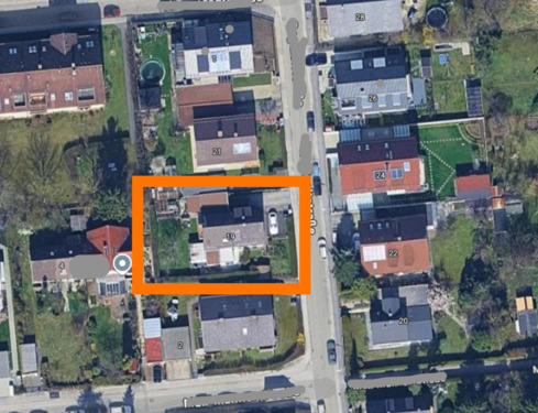 Grundstück markiert - 606 m² in ruhiger Lage - sonnig, grün & flexibel bebaubar, U-Bahn nah