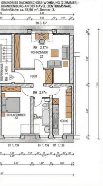 Bild 3 - 2 Zimmer Etagenwohnung in Brandenburg an der Havel