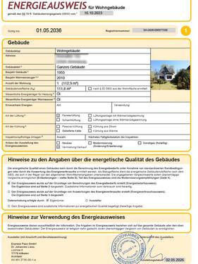 Energieausweis - 