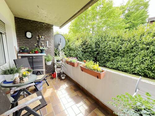 Loggia - Vermietete Erdgeschosswohnung mit Loggia! - *Im Ibbenbürener Stadtzentrum*