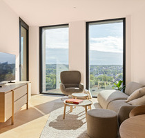 Direkt am Hafenpark - Towerlife - Voll möblierte 2-Zimmer-Wohnung - Frankfurt am Main Ostend