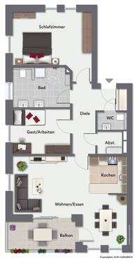 Wohnung im 1. Obergeschoss - 