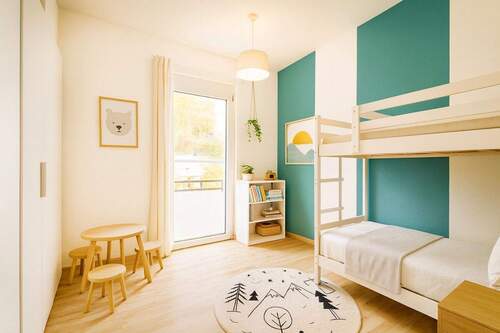 Visualisierung Kinderzimmer - Etagenwohnung mit 95,00 m&sup2; in Lahr/schwarzwald zum Kaufen