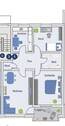 Grundriss - Etagenwohnung mit 81,00 m&sup2; in Recklinghausen zur Miete