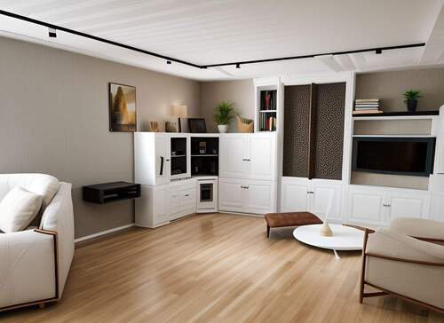 Wohnzimmer 2 OG Ausbaubeispiel - 