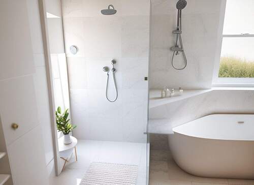 Bad 2 mit Wanne & Dusche Ausba - 