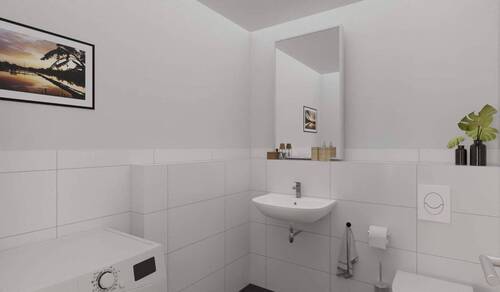 Geräumiges modernes Gäste-WC - 