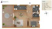 Grundriss der rechten Seite - 