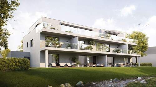 Süd-West-Ansicht - 3 Zimmer Etagenwohnung zum Kaufen in Bad Waldsee