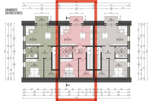 Dachgeschoss mitte - 
