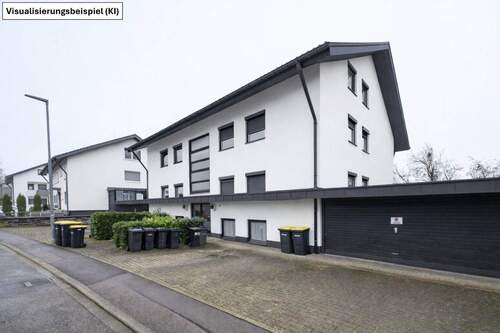 Visualisierungsbeispiel Fassade (KI) - 1 Zimmer Mehrfamilienhaus, Wohnhaus in Ehrenkirchen