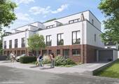 Außenansicht Strasse - Erstbezug von privat: Hochwertiges Reihenmittelhaus mit Dachterrasse & Garage in Korschenbroich