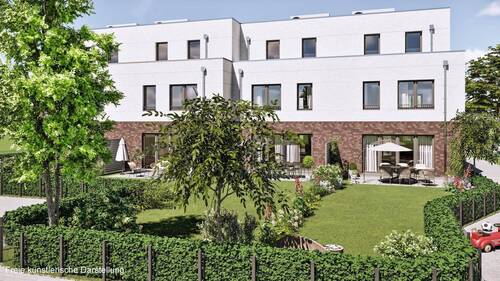 Außenansicht Gartenseite - 5 Zimmer Reihenmittelhaus in Korschenbroich