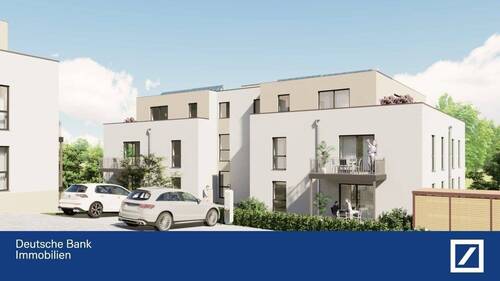 Gebäudefront mit Eingang - Etagenwohnung mit 69,40 m² in Welschbillig zum Kaufen