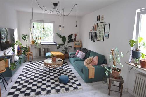 Wohnzimmer - 3 Zimmer Etagenwohnung zur Miete in Bremen