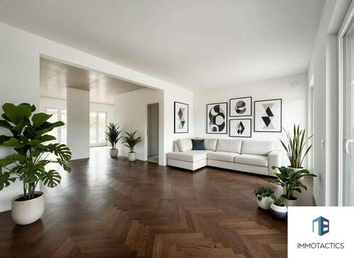 Wohnbereich / Essbereich - (KI generiert) - 2 Zimmer Etagenwohnung zum Kaufen in Bingen am Rhein