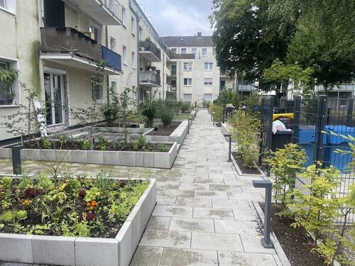 Begrünter Innenhof - 