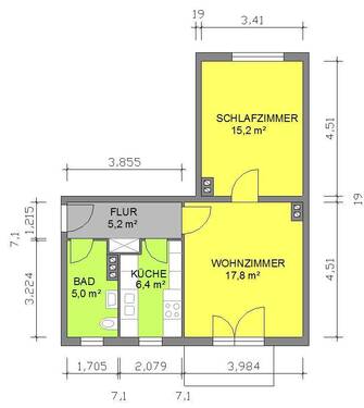 GR_re.jpeg - 2 Zimmer Etagenwohnung zur Miete in Eisenach