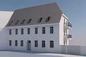 Beispiel Straßenansicht nach Sanierung - Mehrfamilienhaus mit Denkmalschutz in Pegau beste Adresse zum Umbau