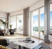 Traumhafter Panoramablick! 4-Zi.-Whg. mit großzügigem Wohnbereich, 2 Bädern und umlaufendem Balkon - München Ramersdorf-Perlach