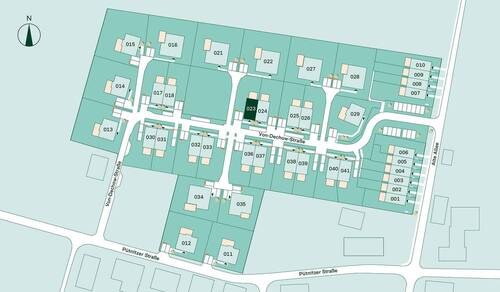 Lageplan vom Doppelhaus im Projekt Pütnitzwiese - 