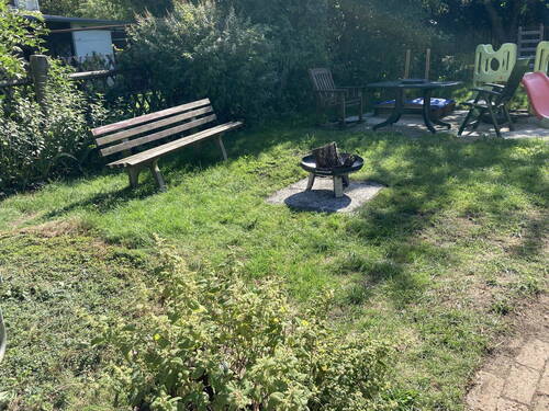 Bank und Feuerstelle - 