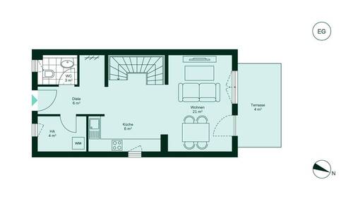 Geräumiges Erdgeschoss mit viel Stauraum - 