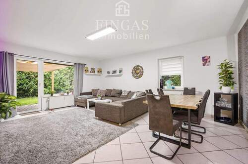 Wohn/Essbereich - *** Helle Erdgeschosswohnung mit Terrasse + Garage in Affinghausen ***
