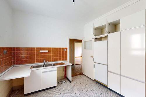 Wohnküche mit Einbauschrank - 