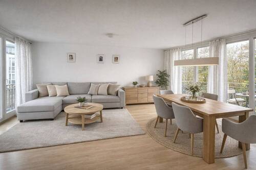 Ess/Wohnzimmer - 3 Zimmer Etagenwohnung zum Kaufen in Stuttgart