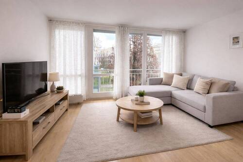 Wohnzimmer - 3 Zimmer Etagenwohnung in Stuttgart