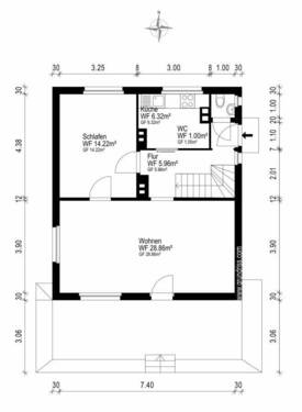 Erdgeschoss - Einfamilienhaus mit 98,70 m&sup2; in Kleinmachnow zum Kaufen