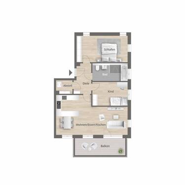 Wohnung6 - Etagenwohnung mit 80,10 m² in Bubenreuth zum Kaufen