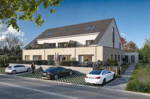 Visualisierung - Neubau einer modernen Erdgeschoss-Eigentumswohnung mit Sonnenterrasse in Altenberge