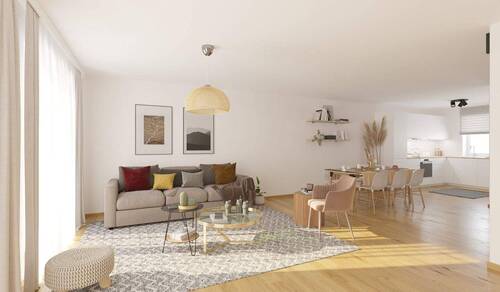 Offener und großzügiger Wohnbereich im Erdgeschoss - Ihr neues Zuhause mit sonniger Terrasse und großem Studio