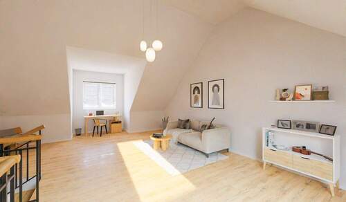 Ausgebautes Dachstudio - Moderne Doppelhaushälfte mit Garten und Dachstudio