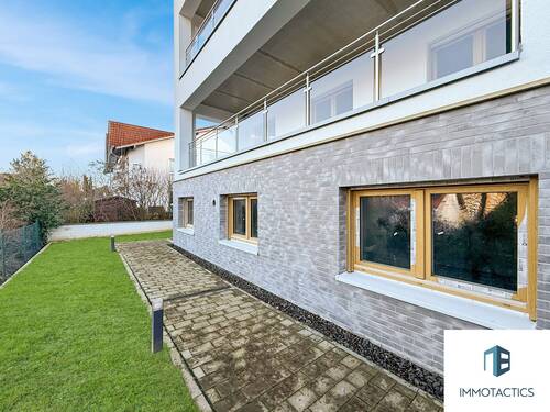 Außenansicht - edle Klinker/Putz-Kombination - 