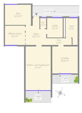 12. Obergeschoss - 