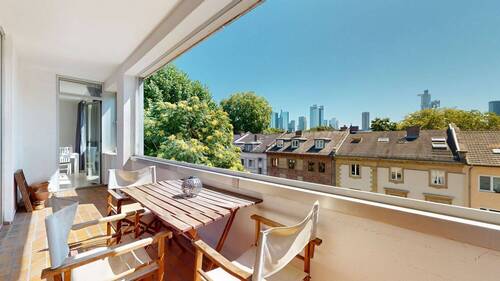 Titelbild - Lichtdurchflutete Wohnung mit Skyline-Blick nahe Palmengarten