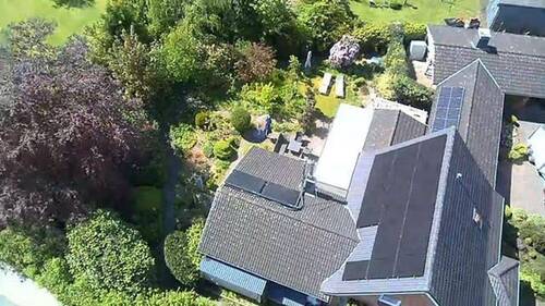 Südseite mit PV-Anlage - 7 Zimmer Einfamilienhaus in Jagel