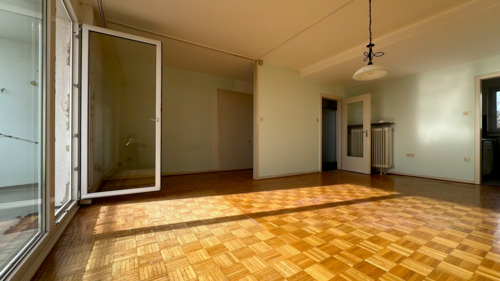 Wohn- und Schlafzimmer mit Nische - Etagenwohnung mit 50,40 m² in Mönchengladbach zum Kaufen